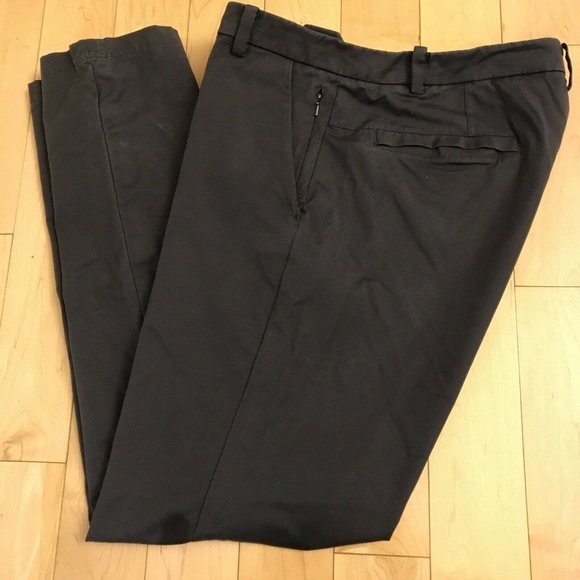 Lululemon Men Chino Pants Sz 36/ 34 Dark Grey Stretch Chino 5 Pockets - Picture 1 of 8